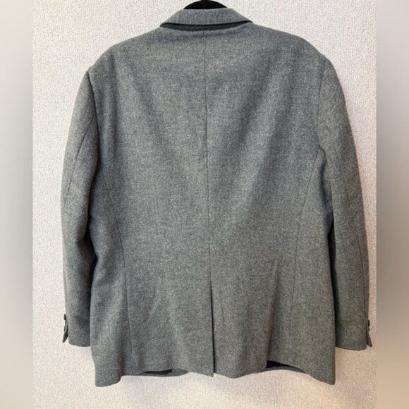 J. Crew Men Size 44R Tweed Ludlow Wool Gray‎ 2 Button Sport Coat Blazer - Picture 5 of 9